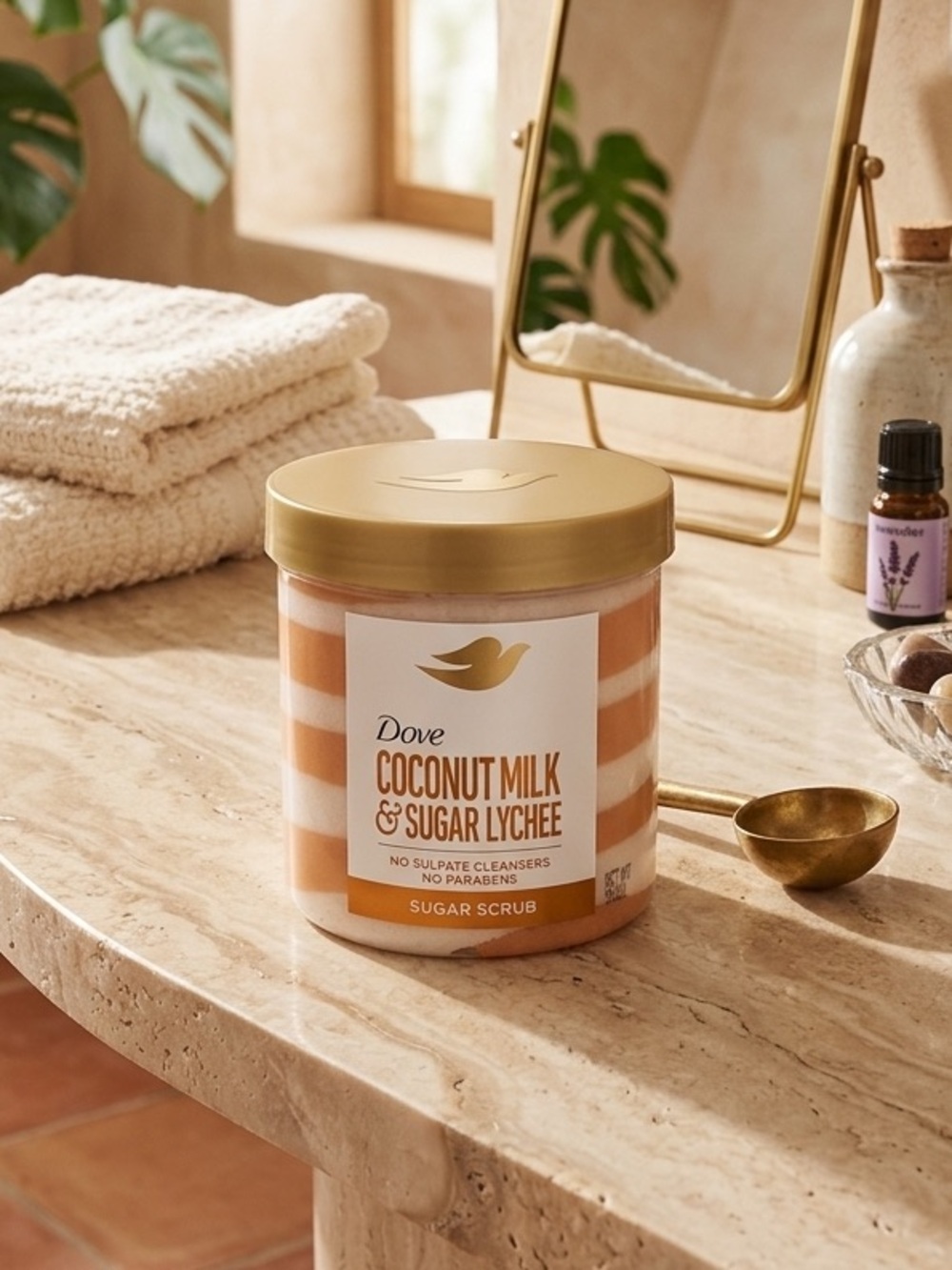 15 oz Coconut Milk & Sugar Lychee Sugar Scrub